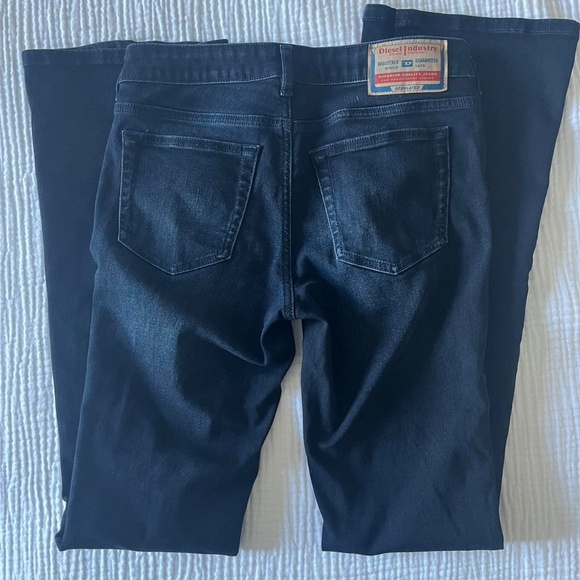 $250 DIESEL 1969 d-ebbey 0bmbu denim bootcut jeans - Picture 3 of 7